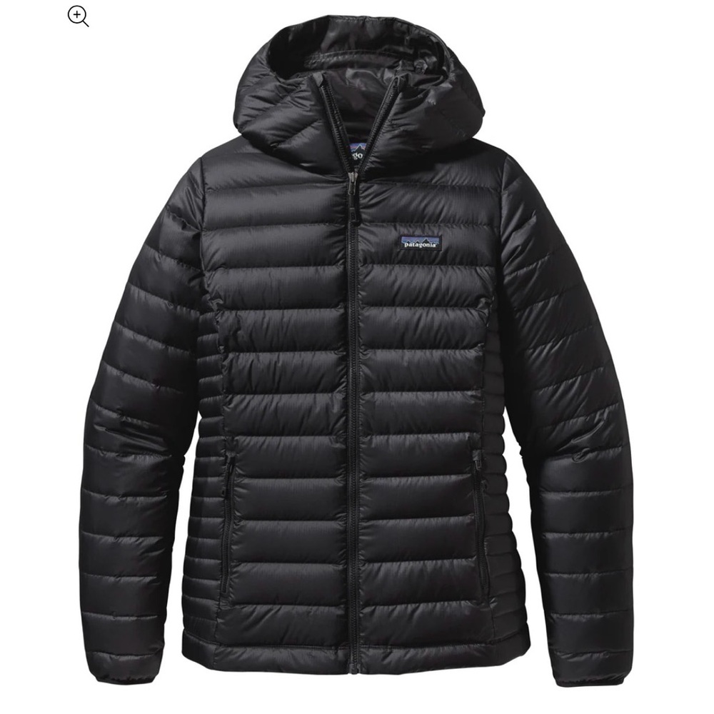 Women's Patagonia Black Down Sweater Hoody Jacket
